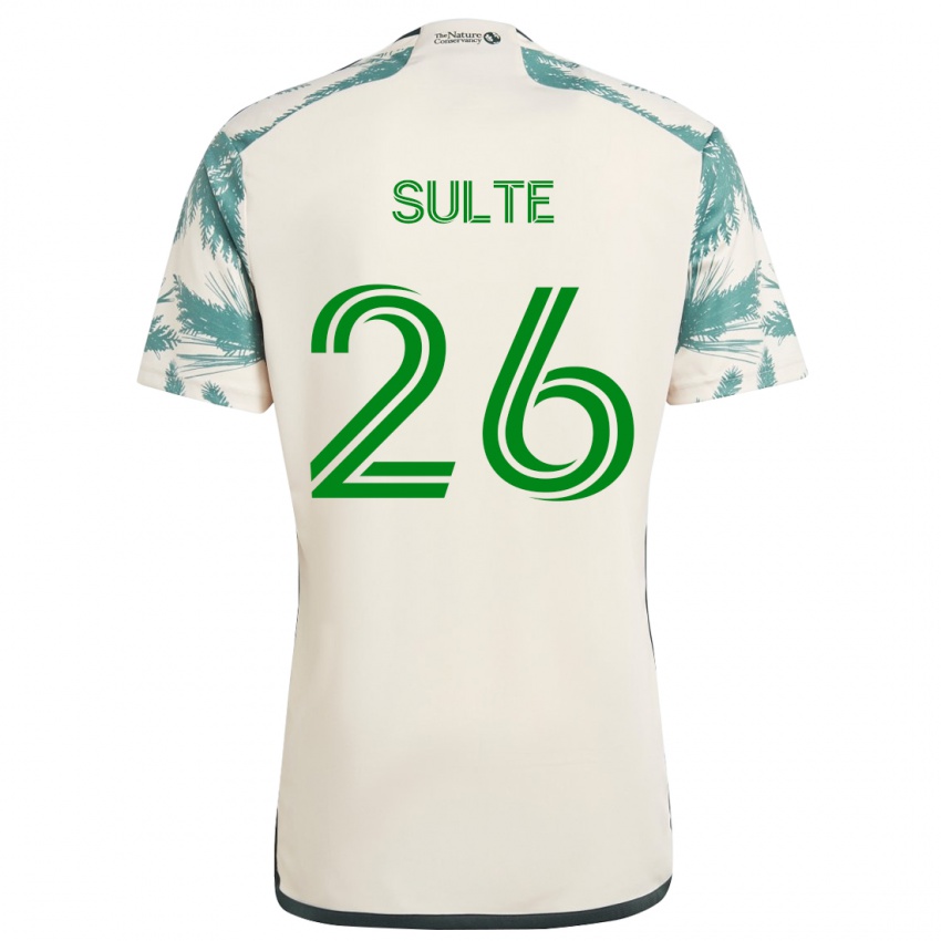 Criança Camisola Hunter Sulte #26 Bege Castanho Alternativa 2024/25 Camisa Brasil