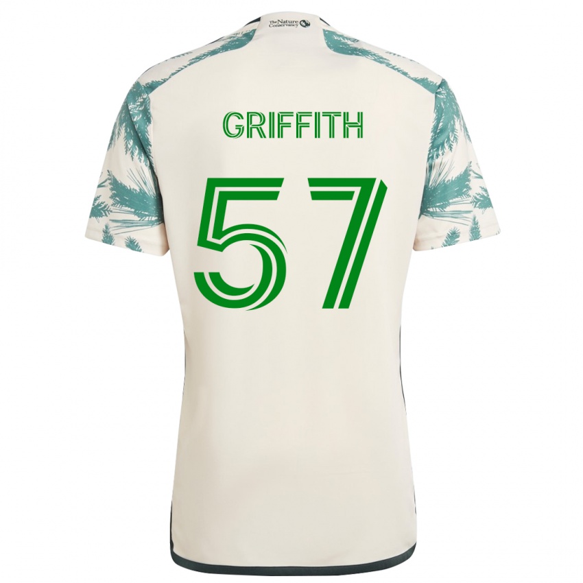 Criança Camisola Víctor Griffith #57 Bege Castanho Alternativa 2024/25 Camisa Brasil