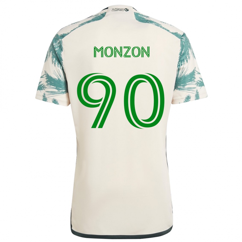 Criança Camisola Florián Monzón #90 Bege Castanho Alternativa 2024/25 Camisa Brasil