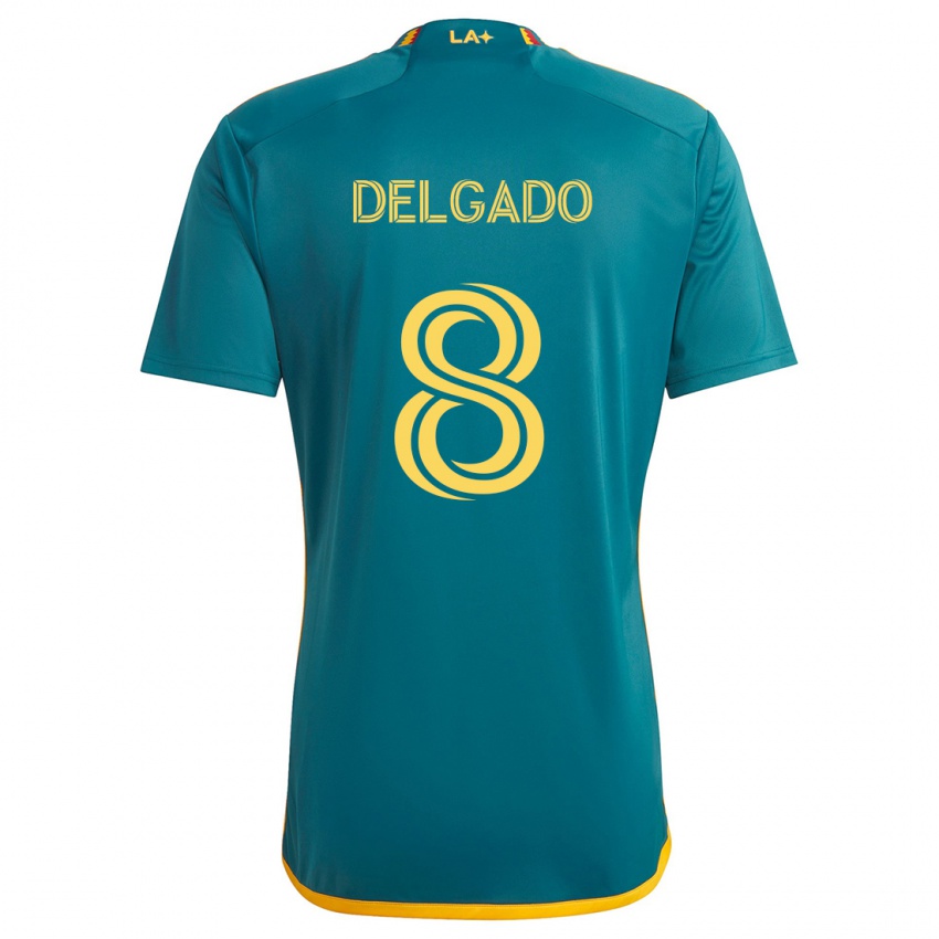 Criança Camisola Mark Delgado #8 Verde Amarelo Alternativa 2024/25 Camisa Brasil