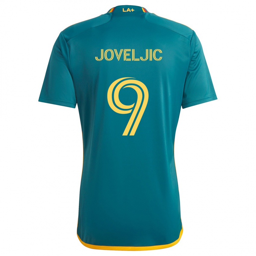 Criança Camisola Dejan Joveljic #9 Verde Amarelo Alternativa 2024/25 Camisa Brasil