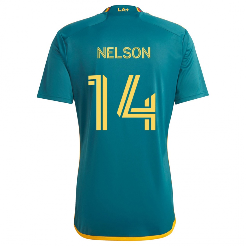 Criança Camisola John Nelson #14 Verde Amarelo Alternativa 2024/25 Camisa Brasil