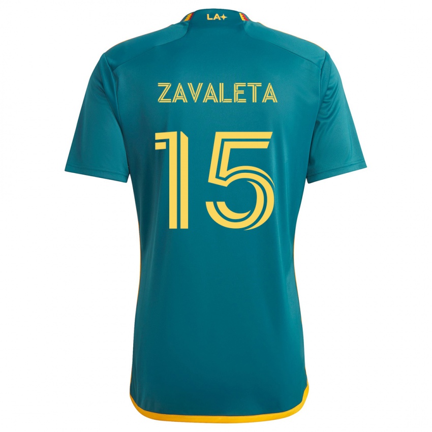 Criança Camisola Eriq Zavaleta #15 Verde Amarelo Alternativa 2024/25 Camisa Brasil