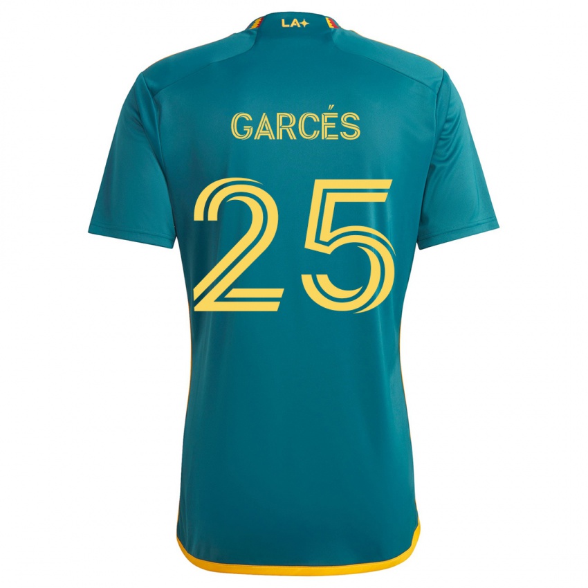 Criança Camisola Carlos Garcés #25 Verde Amarelo Alternativa 2024/25 Camisa Brasil