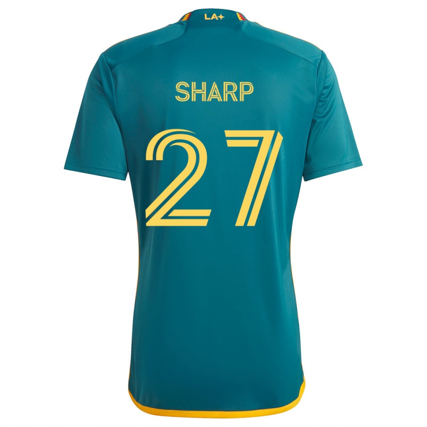 Criança Camisola Billy Sharp #27 Verde Amarelo Alternativa 2024/25 Camisa Brasil