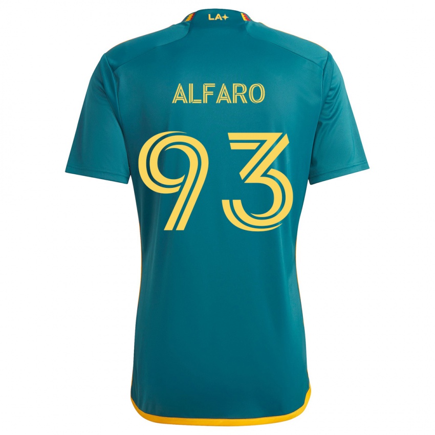 Criança Camisola Tony Alfaro #93 Verde Amarelo Alternativa 2024/25 Camisa Brasil