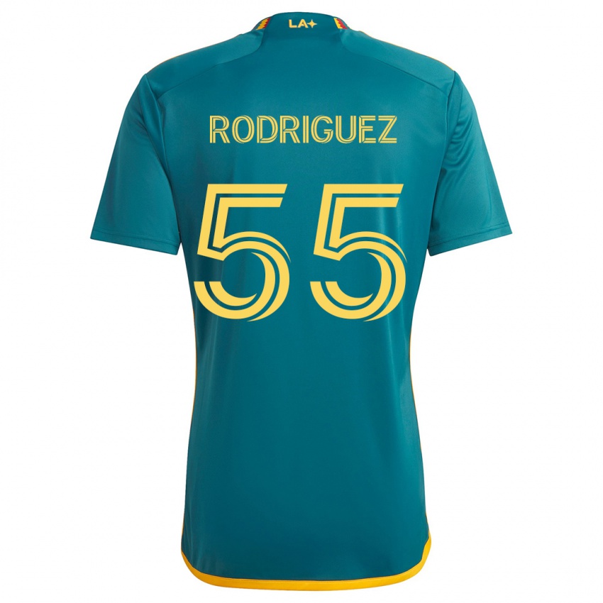 Criança Camisola Diego Rodriguez #55 Verde Amarelo Alternativa 2024/25 Camisa Brasil