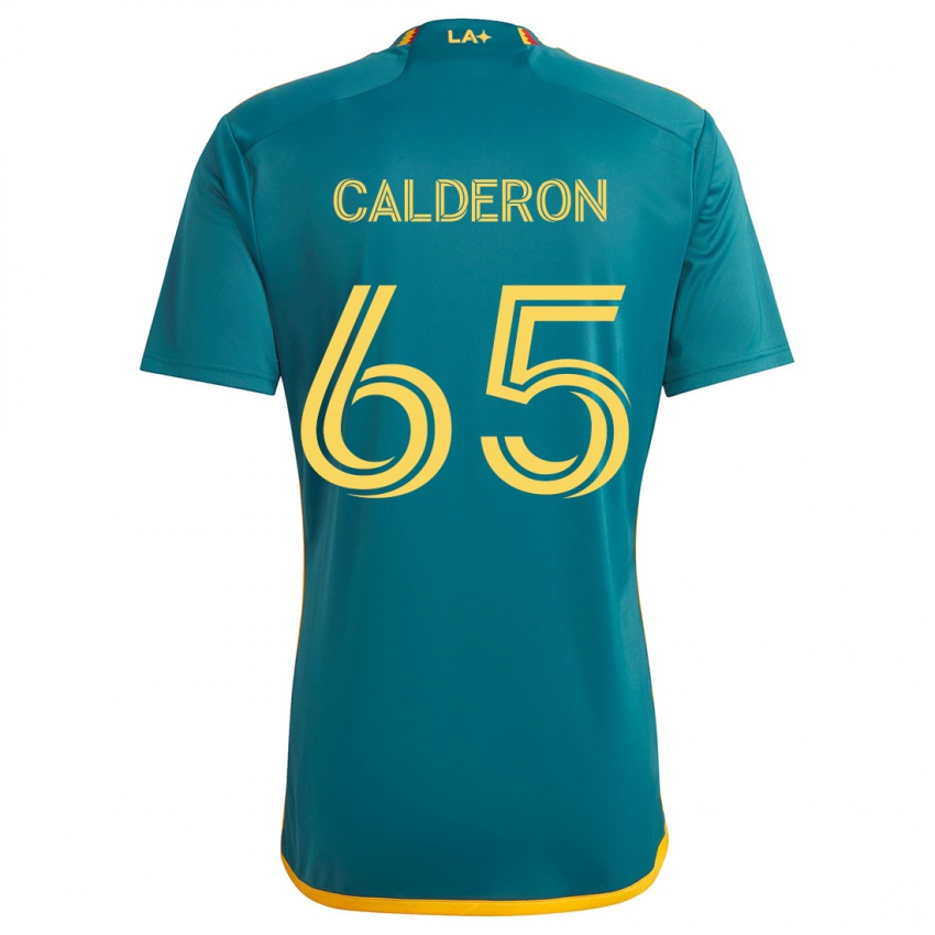 Criança Camisola Juan Calderón #65 Verde Amarelo Alternativa 2024/25 Camisa Brasil