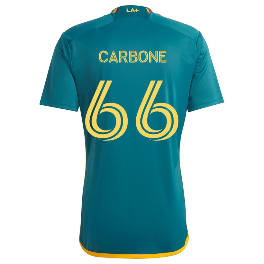 Criança Camisola Matteo Carbone #66 Verde Amarelo Alternativa 2024/25 Camisa Brasil