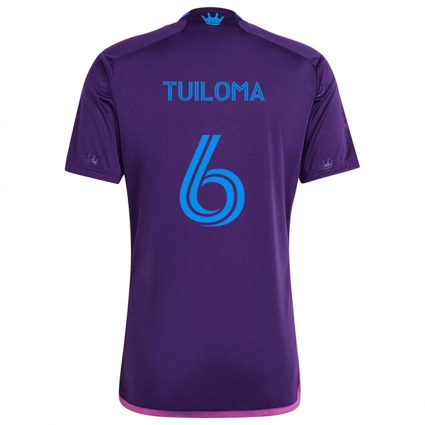 Criança Camisola Bill Tuiloma #6 Roxo Azulado Alternativa 2024/25 Camisa Brasil