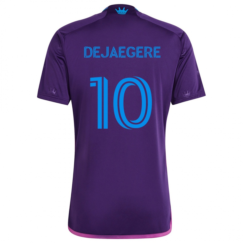 Criança Camisola Brecht Dejaegere #10 Roxo Azulado Alternativa 2024/25 Camisa Brasil