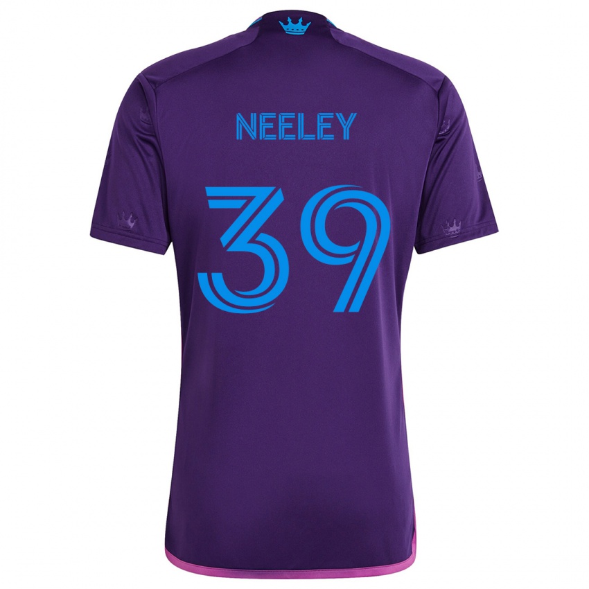 Criança Camisola Jack Neeley #39 Roxo Azulado Alternativa 2024/25 Camisa Brasil