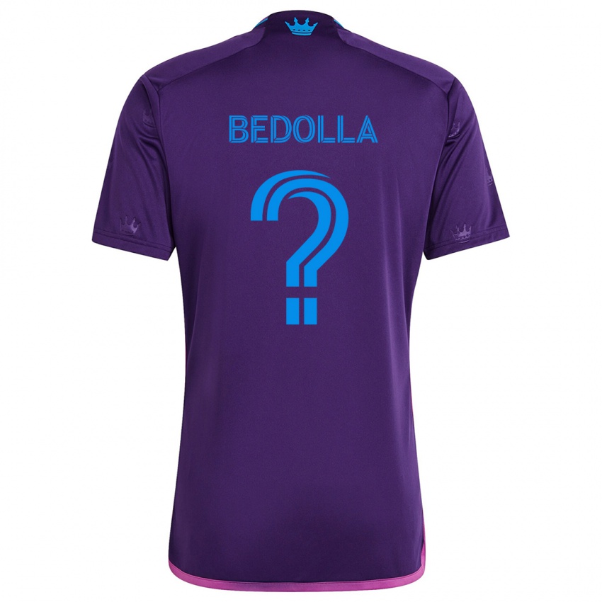 Criança Camisola Brando Bedolla #0 Roxo Azulado Alternativa 2024/25 Camisa Brasil