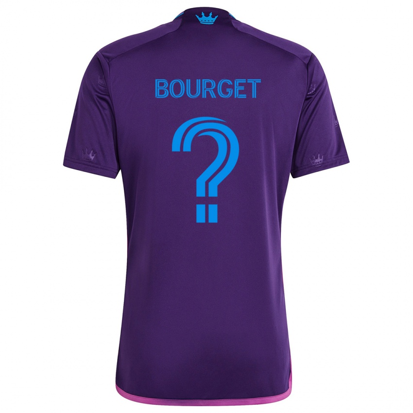 Criança Camisola Sebastian Bourget #0 Roxo Azulado Alternativa 2024/25 Camisa Brasil