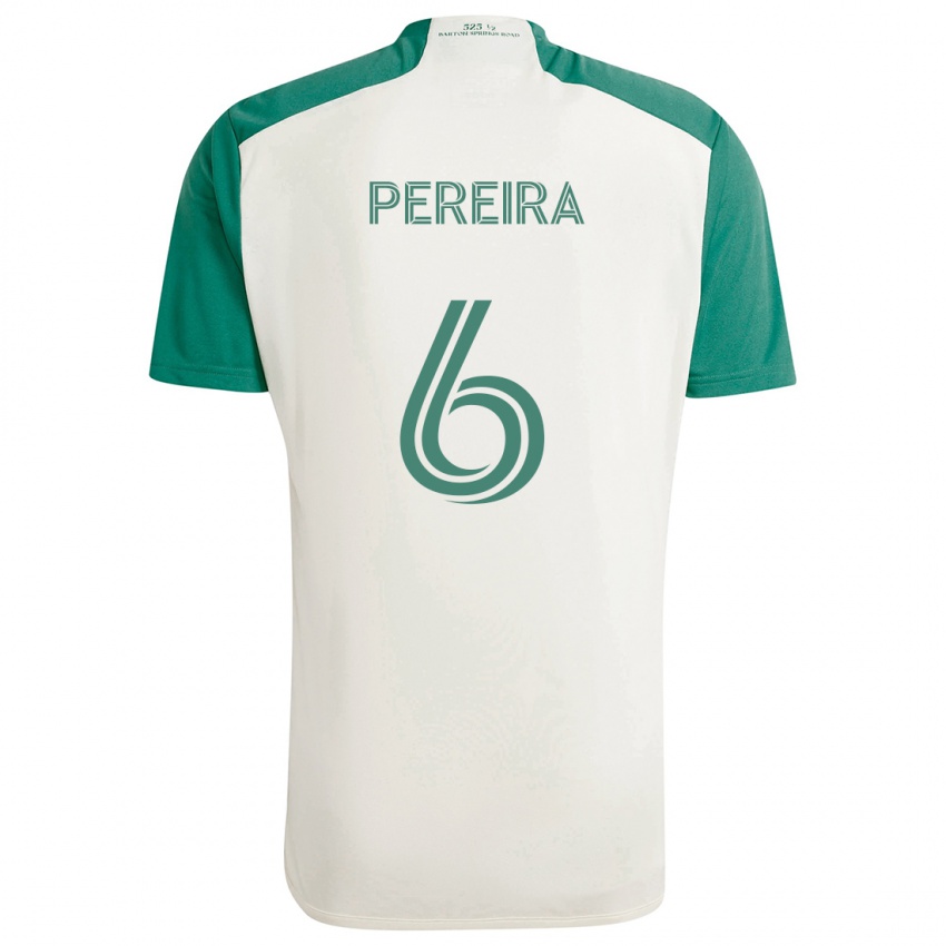 Criança Camisola Daniel Pereira #6 Cores Bronzeadas Verde Alternativa 2024/25 Camisa Brasil