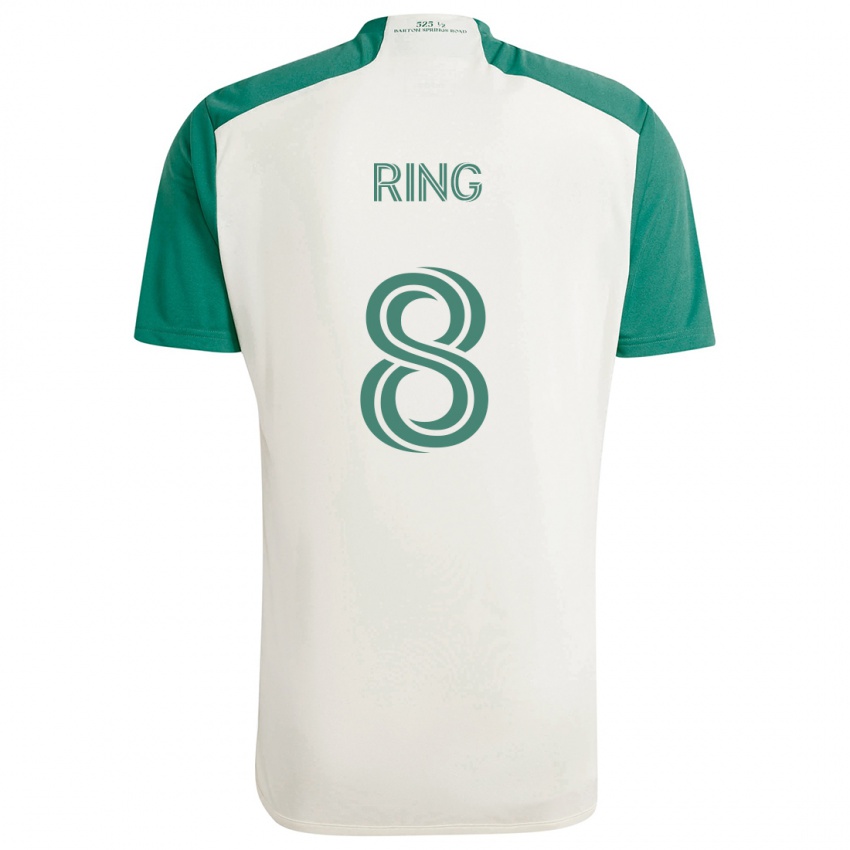 Criança Camisola Alexander Ring #8 Cores Bronzeadas Verde Alternativa 2024/25 Camisa Brasil