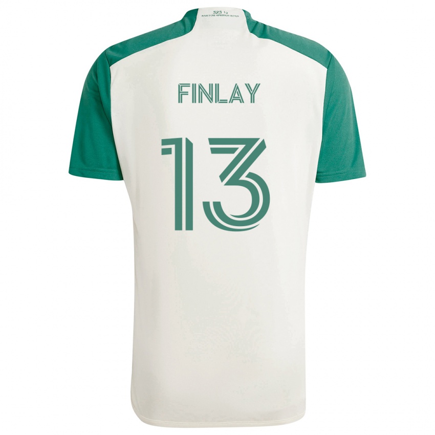 Criança Camisola Ethan Finlay #13 Cores Bronzeadas Verde Alternativa 2024/25 Camisa Brasil