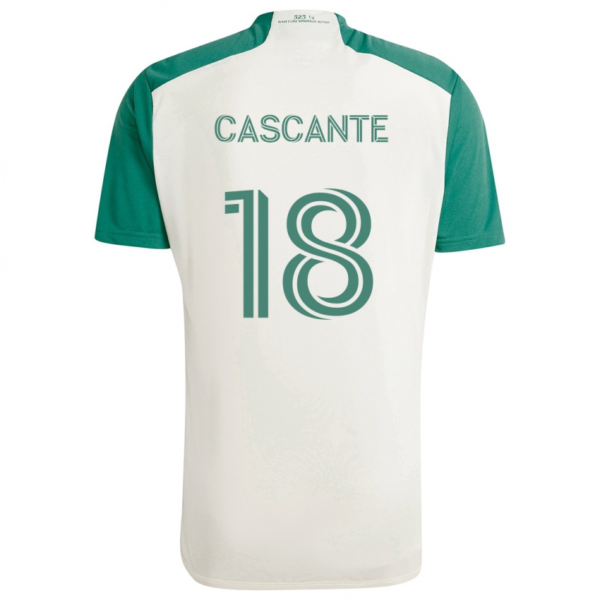 Criança Camisola Julio Cascante #18 Cores Bronzeadas Verde Alternativa 2024/25 Camisa Brasil