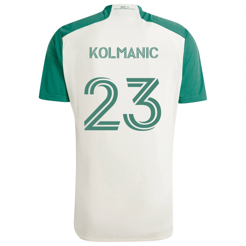 Criança Camisola Zan Kolmanic #23 Cores Bronzeadas Verde Alternativa 2024/25 Camisa Brasil