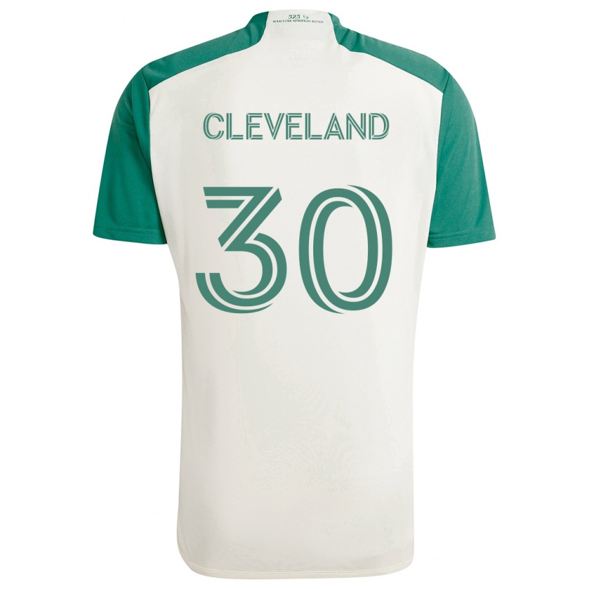 Criança Camisola Stefan Cleveland #30 Cores Bronzeadas Verde Alternativa 2024/25 Camisa Brasil