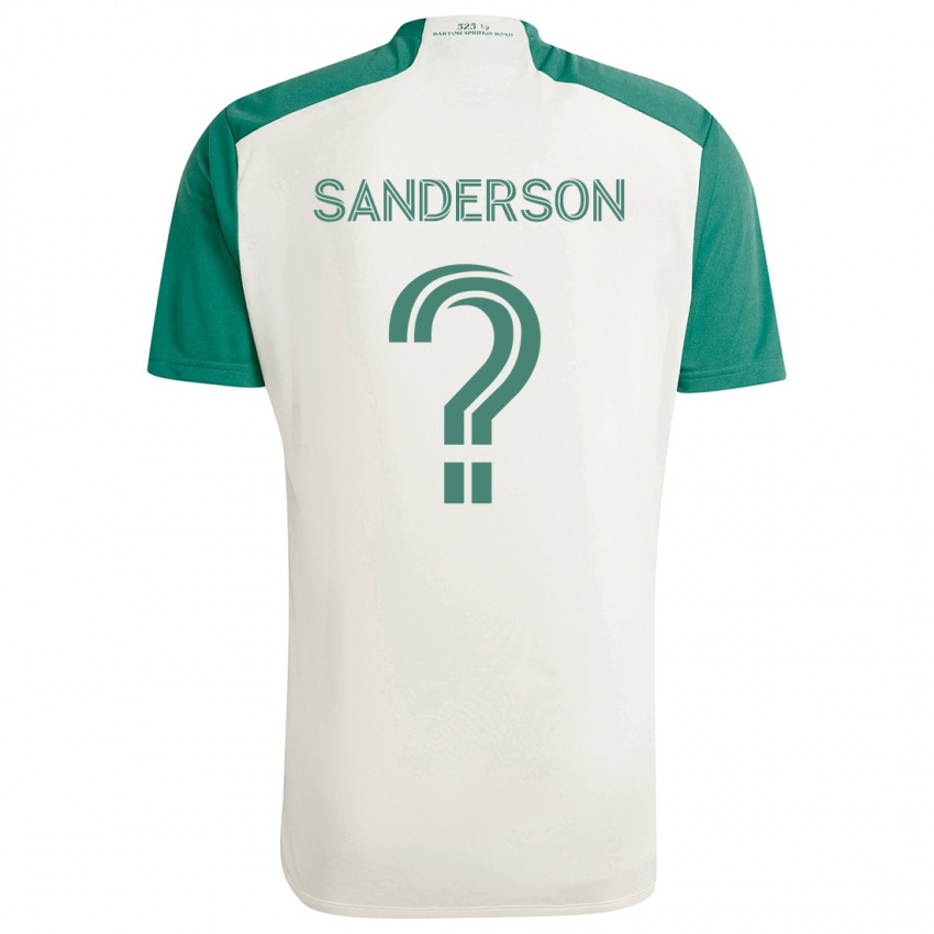 Criança Camisola Spencer Sanderson #0 Cores Bronzeadas Verde Alternativa 2024/25 Camisa Brasil