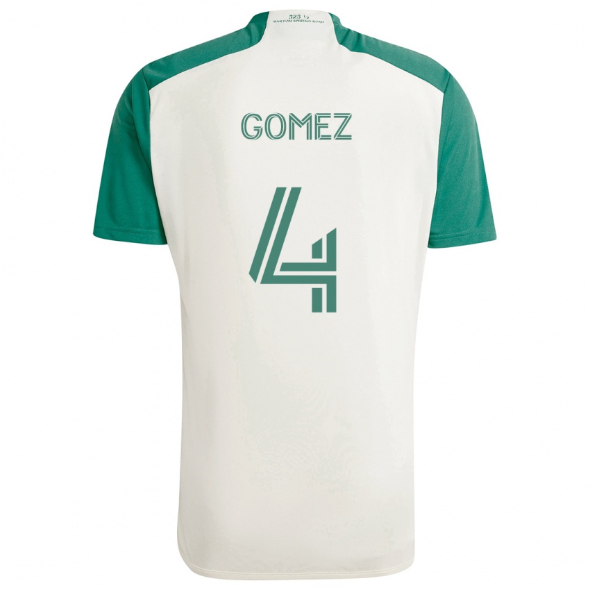 Criança Camisola Antonio Gomez #4 Cores Bronzeadas Verde Alternativa 2024/25 Camisa Brasil