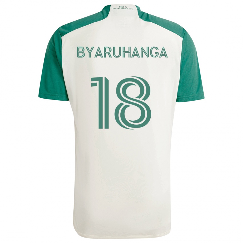 Criança Camisola Bobosi Byaruhanga #18 Cores Bronzeadas Verde Alternativa 2024/25 Camisa Brasil