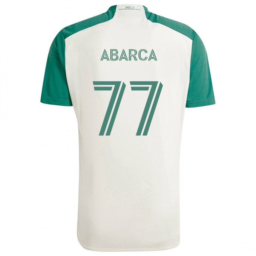 Criança Camisola Diego Abarca #77 Cores Bronzeadas Verde Alternativa 2024/25 Camisa Brasil