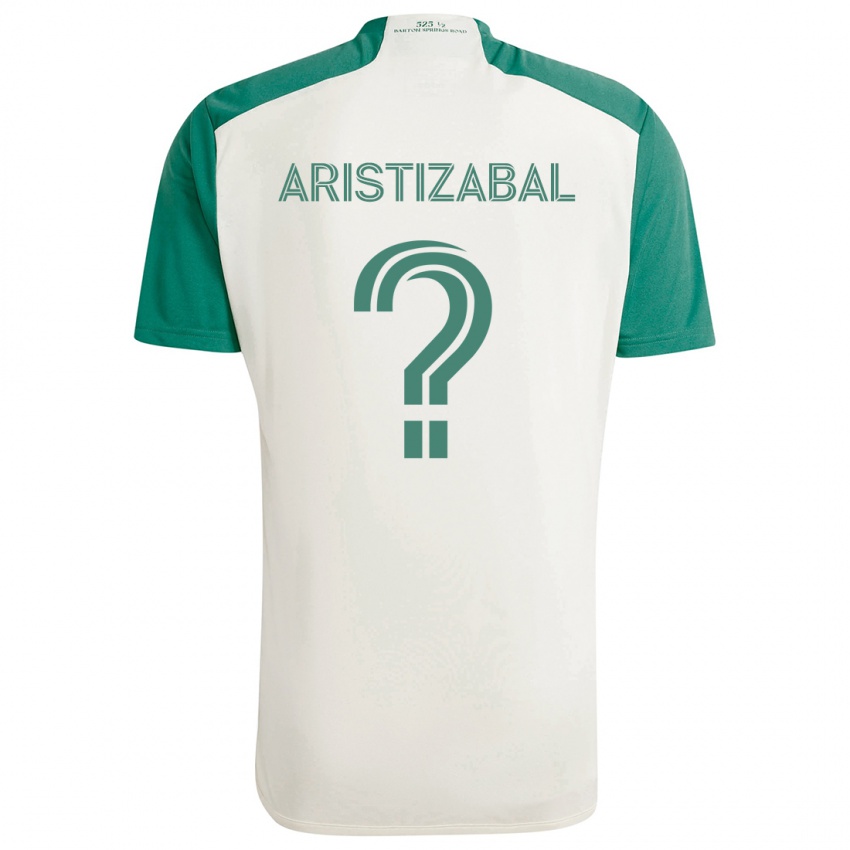 Criança Camisola Nicolas Aristizabal #0 Cores Bronzeadas Verde Alternativa 2024/25 Camisa Brasil