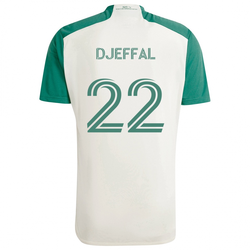 Criança Camisola Sofiane Djeffal #22 Cores Bronzeadas Verde Alternativa 2024/25 Camisa Brasil