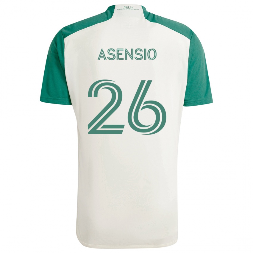 Criança Camisola Charlie Asensio #26 Cores Bronzeadas Verde Alternativa 2024/25 Camisa Brasil