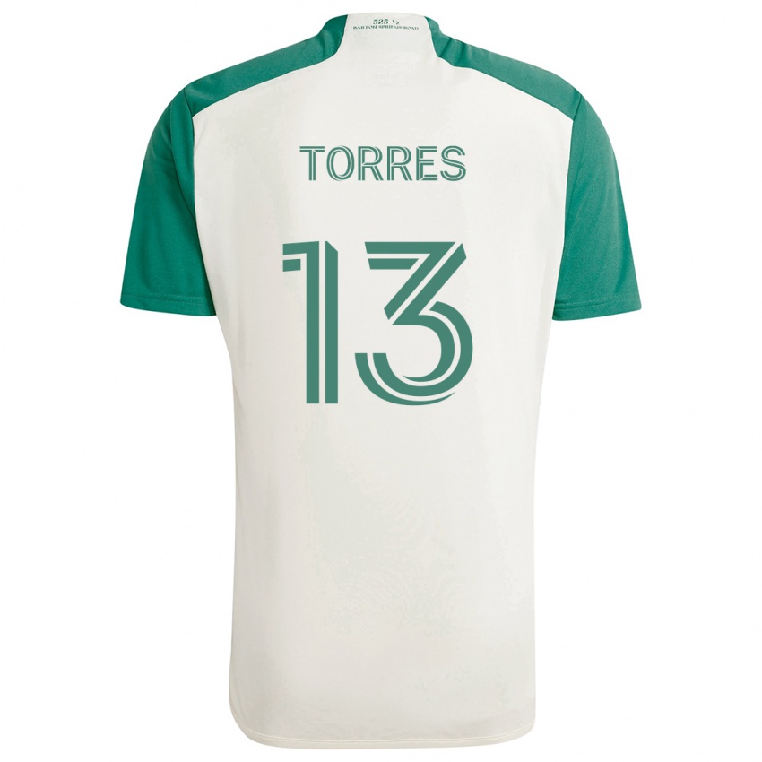 Criança Camisola Leo Torres #13 Cores Bronzeadas Verde Alternativa 2024/25 Camisa Brasil