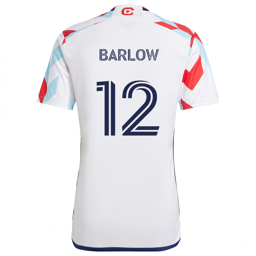 Criança Camisola Tom Barlow #12 Branco Vermelho Azul Alternativa 2024/25 Camisa Brasil