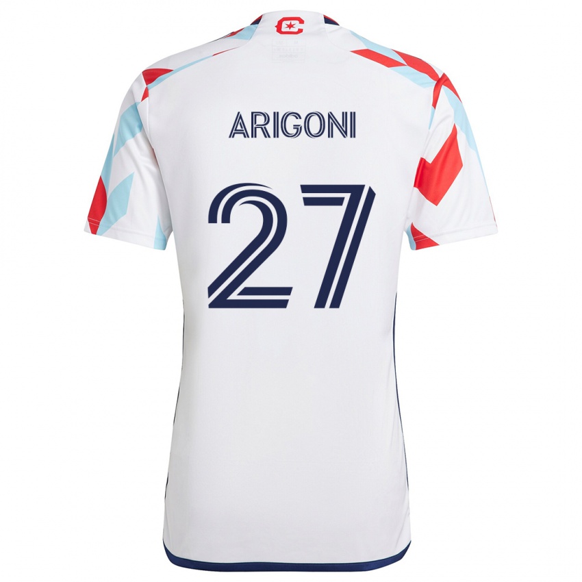 Criança Camisola Allan Arigoni #27 Branco Vermelho Azul Alternativa 2024/25 Camisa Brasil