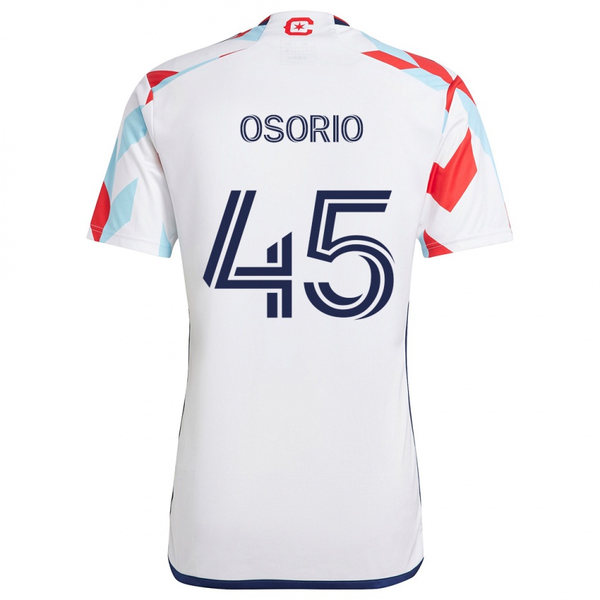 Criança Camisola Harold Osorio #45 Branco Vermelho Azul Alternativa 2024/25 Camisa Brasil