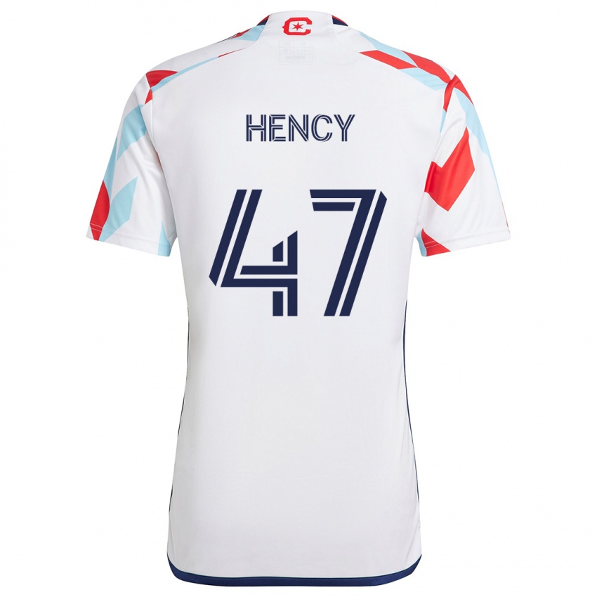 Criança Camisola Billy Hency #47 Branco Vermelho Azul Alternativa 2024/25 Camisa Brasil