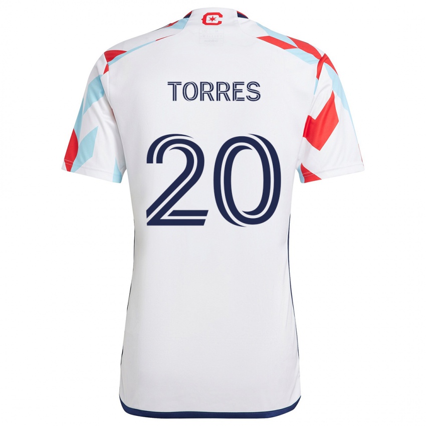 Criança Camisola Jairo Torres #20 Branco Vermelho Azul Alternativa 2024/25 Camisa Brasil