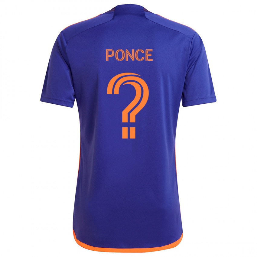 Criança Camisola Ezequiel Ponce #0 Laranja Roxa Alternativa 2024/25 Camisa Brasil