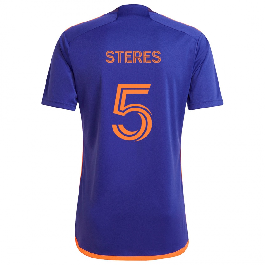 Criança Camisola Daniel Steres #5 Laranja Roxa Alternativa 2024/25 Camisa Brasil