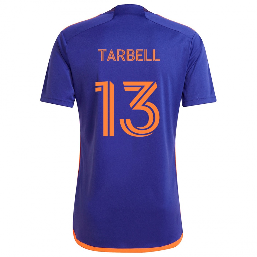 Criança Camisola Andrew Tarbell #13 Laranja Roxa Alternativa 2024/25 Camisa Brasil