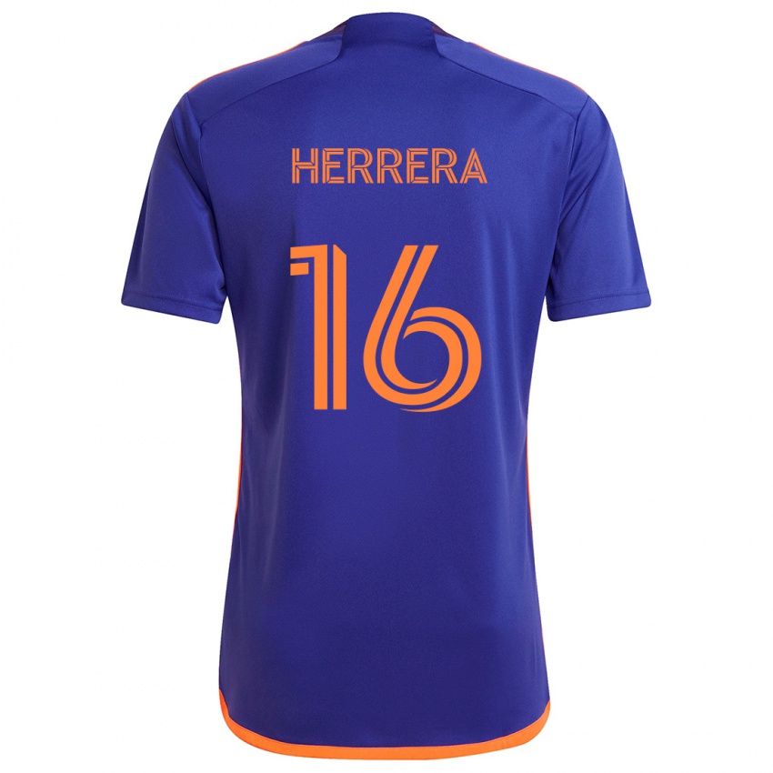 Criança Camisola Hector Herrera #16 Laranja Roxa Alternativa 2024/25 Camisa Brasil