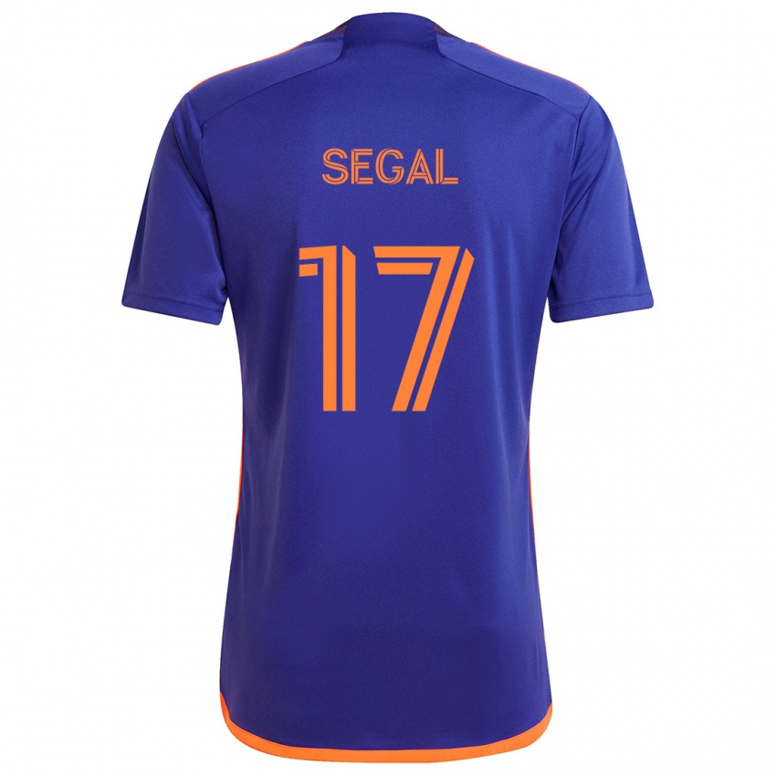 Criança Camisola Gabriel Segal #17 Laranja Roxa Alternativa 2024/25 Camisa Brasil