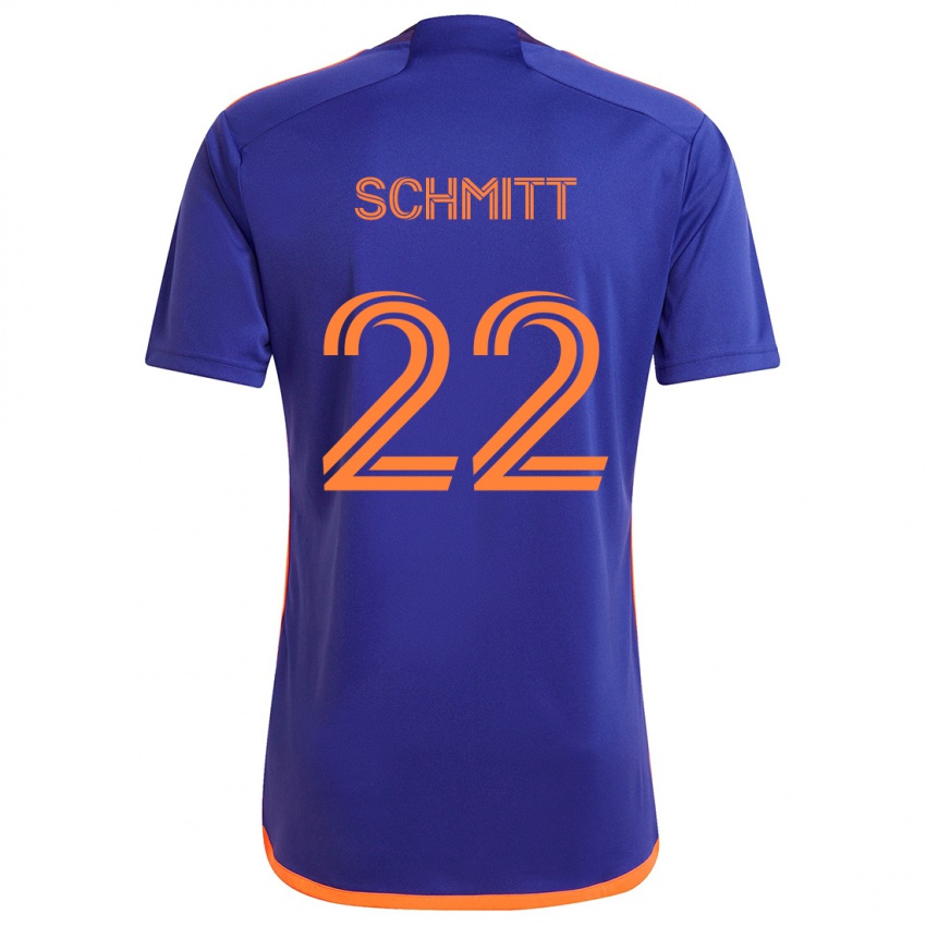 Criança Camisola Tate Schmitt #22 Laranja Roxa Alternativa 2024/25 Camisa Brasil