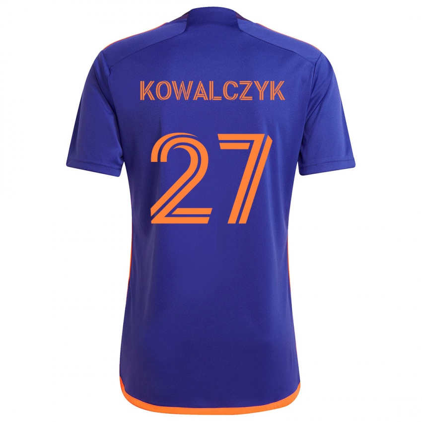 Criança Camisola Sebastian Kowalczyk #27 Laranja Roxa Alternativa 2024/25 Camisa Brasil