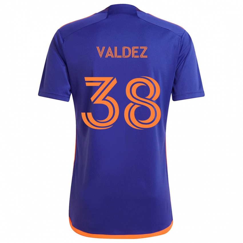 Criança Camisola Xavier Valdez #38 Laranja Roxa Alternativa 2024/25 Camisa Brasil