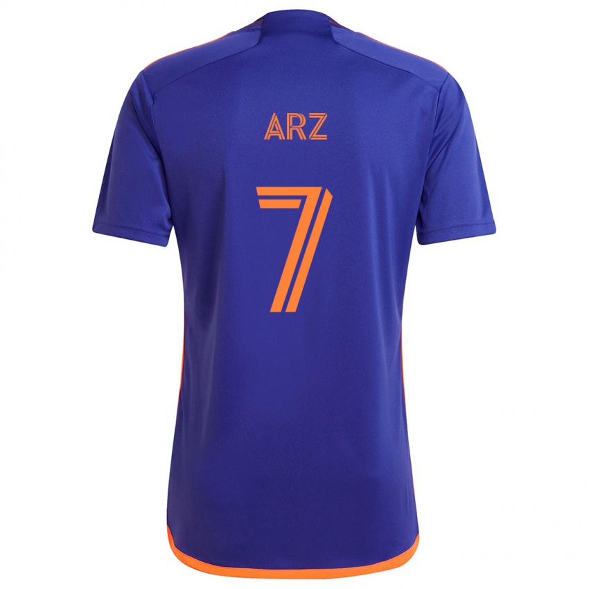 Criança Camisola Exon Arzú #7 Laranja Roxa Alternativa 2024/25 Camisa Brasil