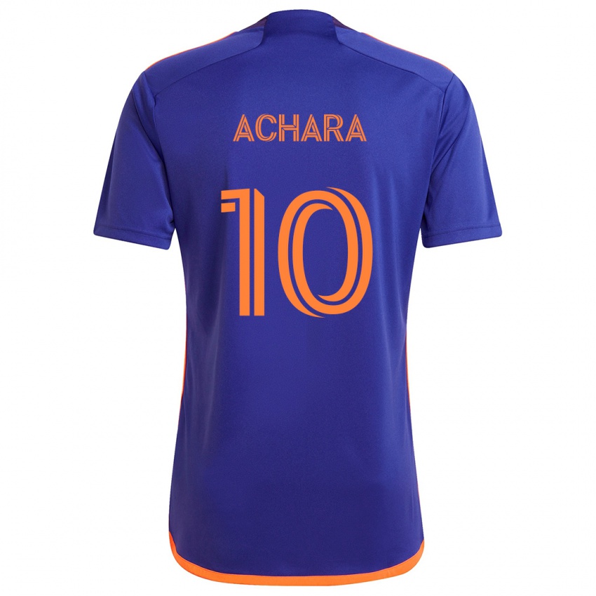 Criança Camisola Ifunanyachi Achara #10 Laranja Roxa Alternativa 2024/25 Camisa Brasil