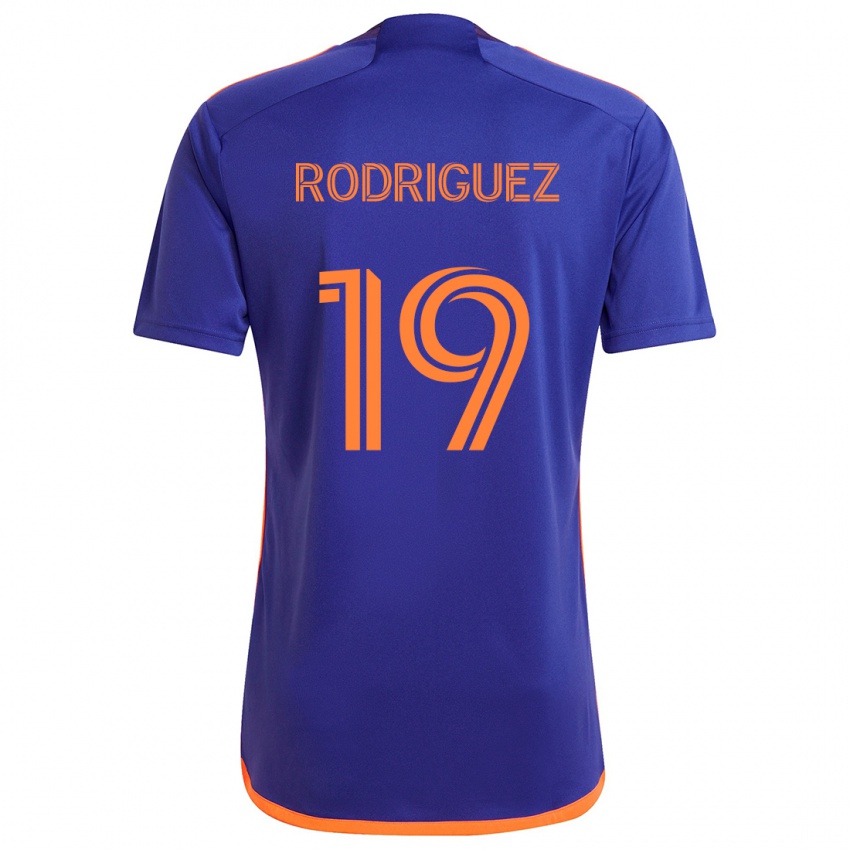 Criança Camisola Sebastian Rodriguez #19 Laranja Roxa Alternativa 2024/25 Camisa Brasil