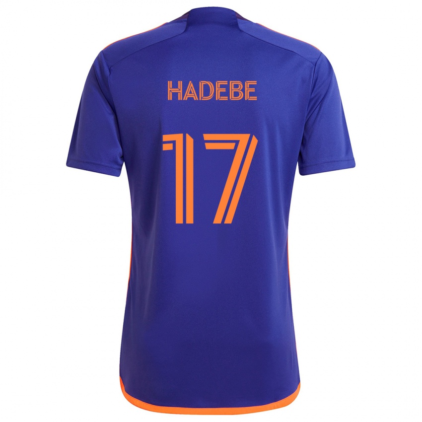 Criança Camisola Teenage Hadebe #17 Laranja Roxa Alternativa 2024/25 Camisa Brasil