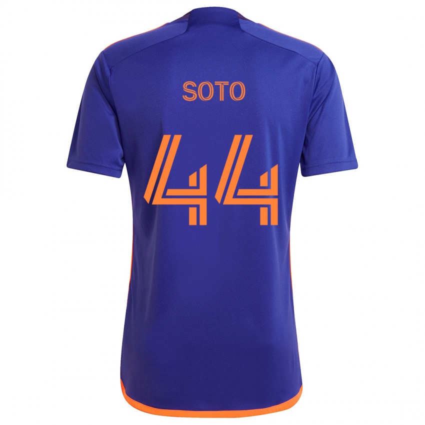 Criança Camisola Ezekiel Soto #44 Laranja Roxa Alternativa 2024/25 Camisa Brasil